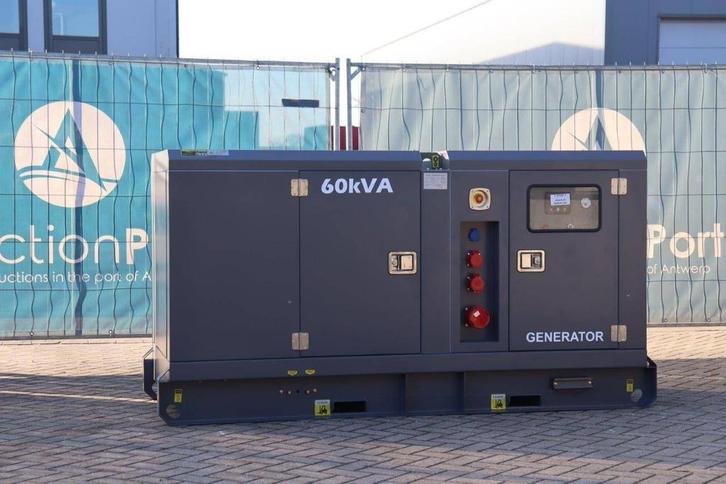 Veiling: Generator Ricardo GF2-W65 Diesel 60kVA 2025 Nieuw, Articles professionnels, Machines & Construction | Générateurs, Enlèvement