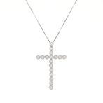 Zonder Minimumprijs - Ketting met hanger - 18 karaat Witgoud