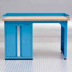 Datona Werkbank PRO 150 cm met werkplaatskast - blauw -, Doe-het-zelf en Bouw, Werkbanken, Ophalen of Verzenden, Nieuw