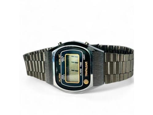Veiling - Vintage Trafalgar Retro LCD Horloge - Jaren 70/8, Handtassen en Accessoires, Horloges | Antiek