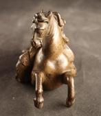 Antiek beeld - Sculpture, paard - 15 cm - Bronze, Antiek en Kunst