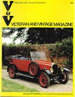 1974 VETERAN AND VINTAGE MAGAZINE 6 ENGELS, Livres, Autos | Brochures & Magazines, Ophalen of Verzenden