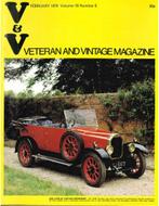 1974 VETERAN AND VINTAGE MAGAZINE 6 ENGELS, Boeken, Auto's | Folders en Tijdschriften, Ophalen of Verzenden, Nieuw