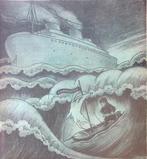 Spotprent over Skandinavische en Hollandse zeevaart in cr..., Antiek en Kunst, Verzenden