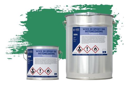 Wixx 2K Epoxy 550 Betonverf RAL 6024 | Verkeersgroen 10L, Doe-het-zelf en Bouw, Verf, Beits en Lak, Nieuw, Verzenden