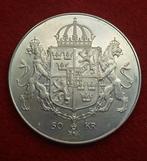 Zweden. Carl XVI Gustaf. 50 Kronor 1976 / Wedding of King