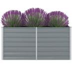 vidaXL Plantenbak verhoogd 160x80x77 cm gegalvaniseerd staal, Verzenden, Nieuw