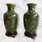 Vaas - Messing - China - Vasi cloisonnè (Zonder, Antiek en Kunst