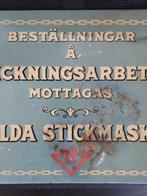 Halda Stickmaskin - A.B. Bleckvarufabriken Malmö - Enseigne