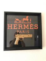 Rob VanMore - Shiny Golden war on Hermes Paris, Antiquités & Art, Art | Peinture | Moderne