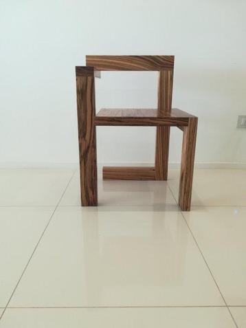 Domenico Labriola - Stoel - Zebrano - In de Rietveld-stijl