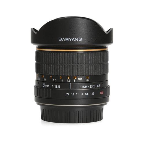 Samyang 8mm f3.5 fish-eye CS (Canon) - APS-C, TV, Hi-fi & Vidéo, Photo | Lentilles & Objectifs, Enlèvement ou Envoi