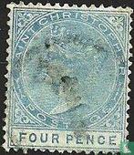 Saint Christopher-Nevis-Anguilla - Koningin Victoria - 1882, Verzenden