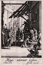 Jacques Callot (1592-1632) - Adoration of the Magi - Early, Antiquités & Art