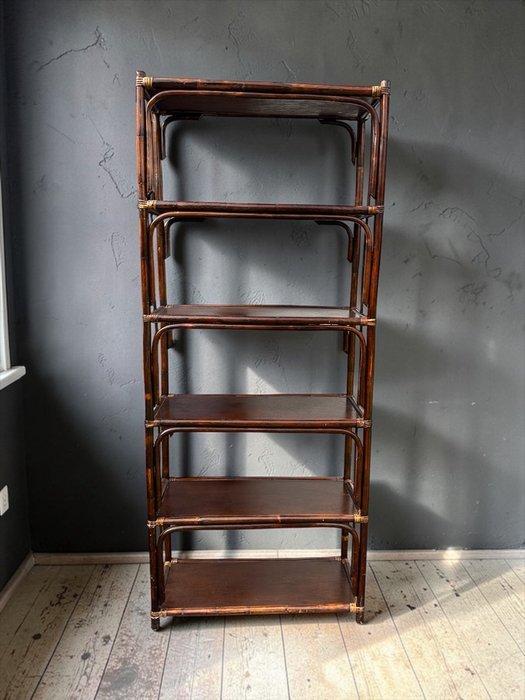 Étagère - Rattan - Grote rotan-etagère, Antiquités & Art, Art | Objets design