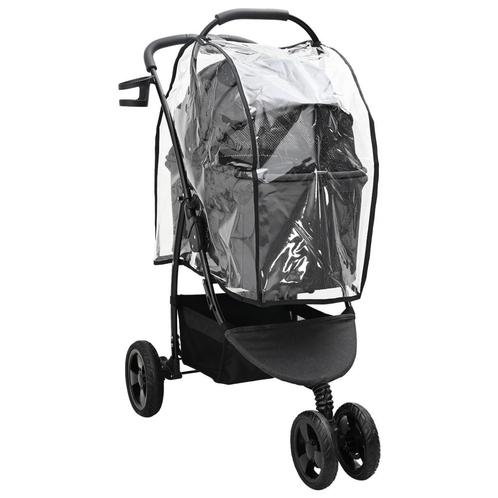 vidaXL Opvouwbare Huisdier Kinderwagen Zwart 78 x 54 x 101, Dieren en Toebehoren, Overige Dieren-accessoires, Nieuw, Verzenden