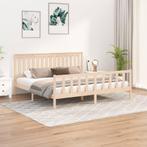 vidaXL Cadre de lit tête de lit 180x200 cm bois pin, Maison & Meubles, Chambre à coucher | Lits, Neuf, Verzenden