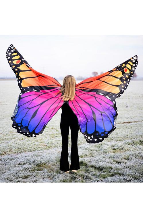 Luxe Grote Vlinder Vleugels Kostuum Roze Blauw Oranje Vlinde, Kleding | Dames, Carnavalskleding en Feestkleding, Nieuw, Ophalen of Verzenden