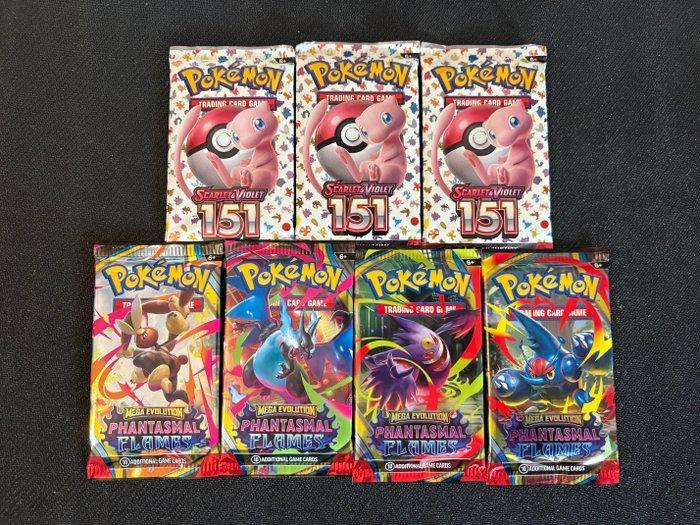 Pokémon - 7 Booster pack - Lot de boosters Pokémon Scarlet &, Hobby en Vrije tijd, Verzamelkaartspellen | Pokémon