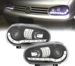 PHARES LED DAYLIGHT VOLKSWAGEN VW GOLF 4 MK IV 97-03 NOIR +, Auto-onderdelen, Verzenden, Nieuw
