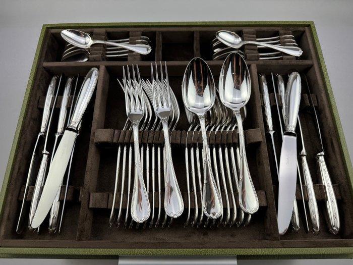 Christofle - Bestekset (138) - Rubans - Verzilverd, Antiek en Kunst, Antiek | Meubels | Tafels