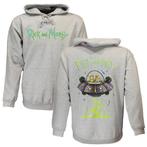 Rick and Morty Sweater Spacecruiser Pullover Hoodie Grijs -, Nieuw