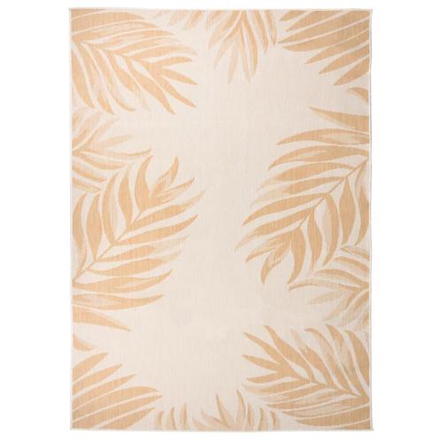 vidaXL Buitenkleed met bladpatroon platgeweven 120x170 cm, Huis en Inrichting, Stoffering | Tapijten en Vloerkleden, Nieuw, Verzenden