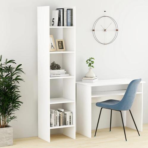 vidaXL Boekenkast 40x35x180 cm bewerkt hout wit, Huis en Inrichting, Kasten | Boekenkasten, Nieuw, Verzenden