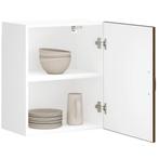 vidaXL Keukenwandkast Lucca bewerkt hout bruin eikenkleur, Huis en Inrichting, Kasten | Overige, Verzenden, Nieuw