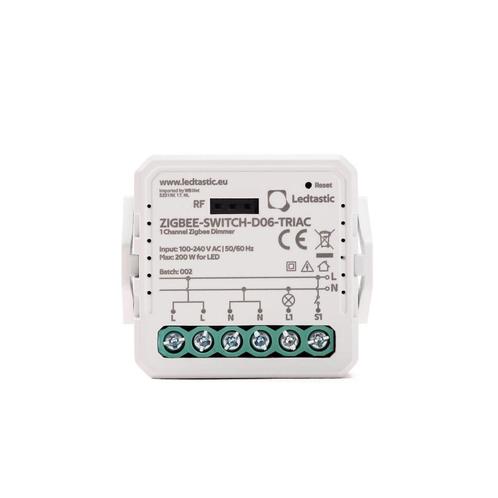 Ledtastic ZIGBEE-SWITCH-D06-TRIAC slimme dimmer - Zigbee 3.0, Hobby en Vrije tijd, Elektronica-componenten, Verzenden