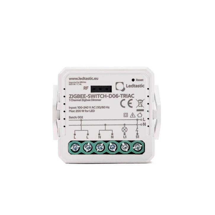 Ledtastic ZIGBEE-SWITCH-D06-TRIAC slimme dimmer - Zigbee 3.0, Hobby en Vrije tijd, Elektronica-componenten, Verzenden