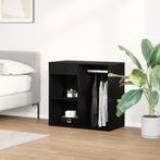 vidaXL Zwarte Eiken Cosmetica Cabinet 80x40x75 cm Gemaakt, Huis en Inrichting, Verzenden, Nieuw