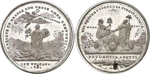 Zinnmedaille Vertrag von Versailles 1783 Usa: Das Stueck..., Postzegels en Munten, Munten | Amerika, Verzenden