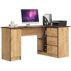 Hoekbureau B20 Eiken Zwart (Kantoor), Verzenden, Nieuw