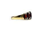 Ring - 18 karaat Geel goud - 3.00ct. tw. Granaat - Diamant, Nieuw