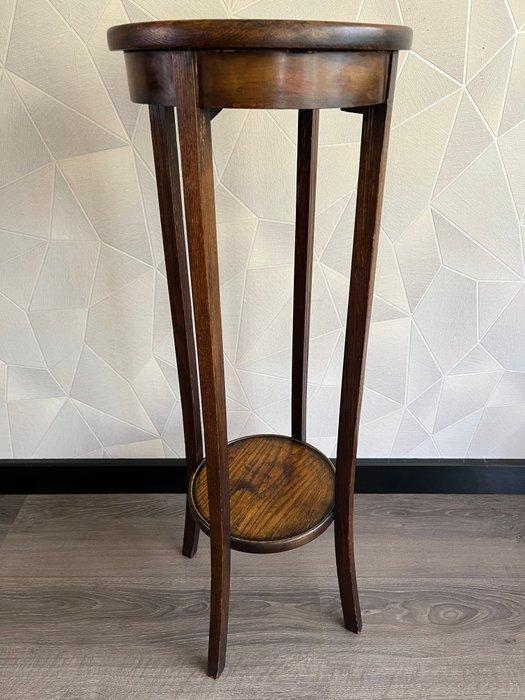 Plantentafel - Hout - Piëdestal met 2 plateaus, Antiek en Kunst, Curiosa en Brocante
