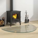 vidaXL Glasplaat voor open haard halfrond 1000x600 mm, Doe-het-zelf en Bouw, Glas en Ramen, Verzenden, Nieuw