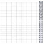vidaXL Hek 50x1,25 m gegalvaniseerd staal zilverkleurig