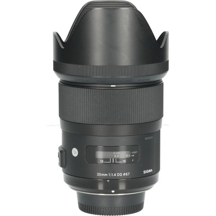 Tweedehands Sigma 35mm f/1.4 DG HSM Art Nikon F CM5378, Audio, Tv en Foto, Foto | Lenzen en Objectieven, Overige typen, Gebruikt