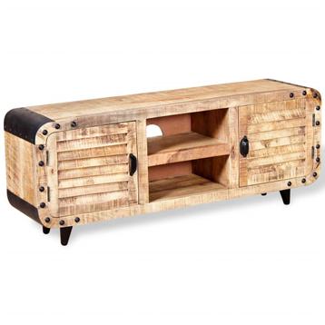 vidaXL Tv-meubel 120x30x50 cm massief mangohout, Huis en Inrichting, Kasten |Televisiemeubels, Verzenden, Nieuw