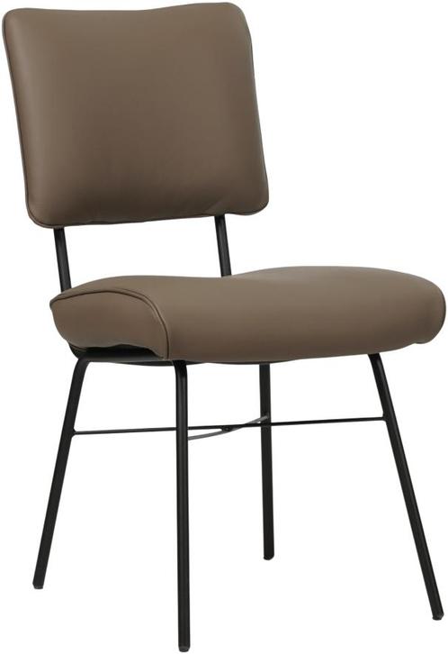Bruine leren industriële design eetkamerstoel - Toledo Leer, Huis en Inrichting, Stoelen, Overige kleuren, Eén, Nieuw, Leer, Ophalen of Verzenden