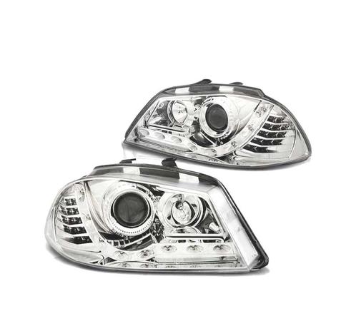 PHARES LED POUR SEAT IBIZA 6L 02-08 CHROMÉ, Auto-onderdelen, Verlichting, Verzenden