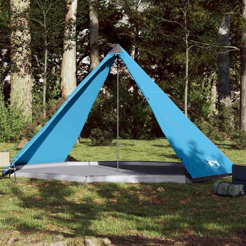 vidaXL Tipitent voor gezin 8-persoons waterdicht blauw, Caravanes & Camping, Tentes, Envoi