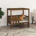 vidaXL Hondenmand 95,5x73,5x90 cm massief grenenhout, Dieren en Toebehoren, Honden-accessoires, Verzenden, Nieuw
