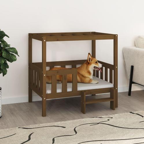 vidaXL Hondenmand 95,5x73,5x90 cm massief grenenhout, Dieren en Toebehoren, Honden-accessoires, Nieuw, Verzenden