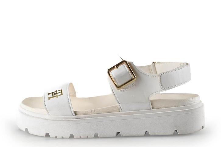 Tommy Sandalen in maat 40 Wit | 5% extra korting, Kleding | Dames, Schoenen, Wit, Zo goed als nieuw, Sandalen of Muiltjes, Verzenden