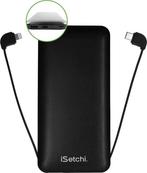 2dekans | iSetchi Powerbank 10000 mAh - 4-in-1 - Ingebouwde, Ophalen of Verzenden, Nieuw