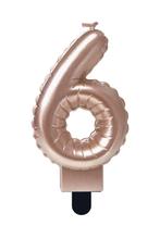 Kaars Folie Ballon Rose Goud 6 10cm, Verzenden