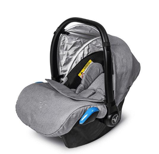 Velvett autostoel – Grey, Caravans en Kamperen, Kampeermeubelen, Nieuw, Verzenden