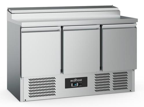 Saladette RVS 392L | 3 deurs | 8x 1/6 GN | Statisch |, Zakelijke goederen, Horeca | Keukenapparatuur, Nieuw in verpakking, Verzenden
